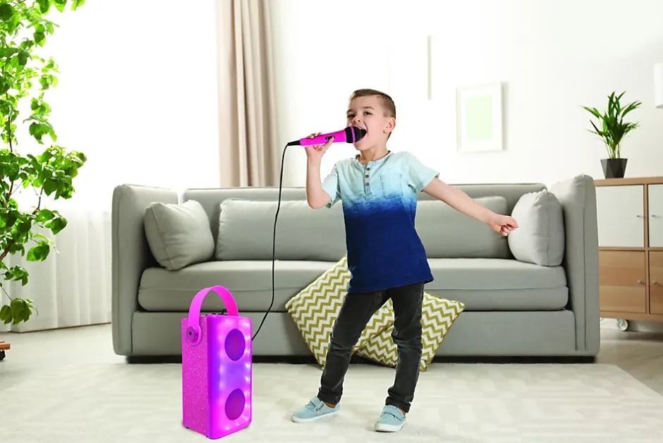 Enceinte Bluetooth lumineuse Rose avec micro^Lexibook Hot