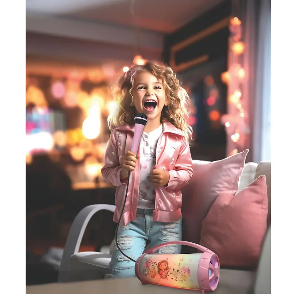 Enceinte Bluetooth Sans-Fil Lumineuse avec Micro Gabby et la Maison Magique^Lexibook Best