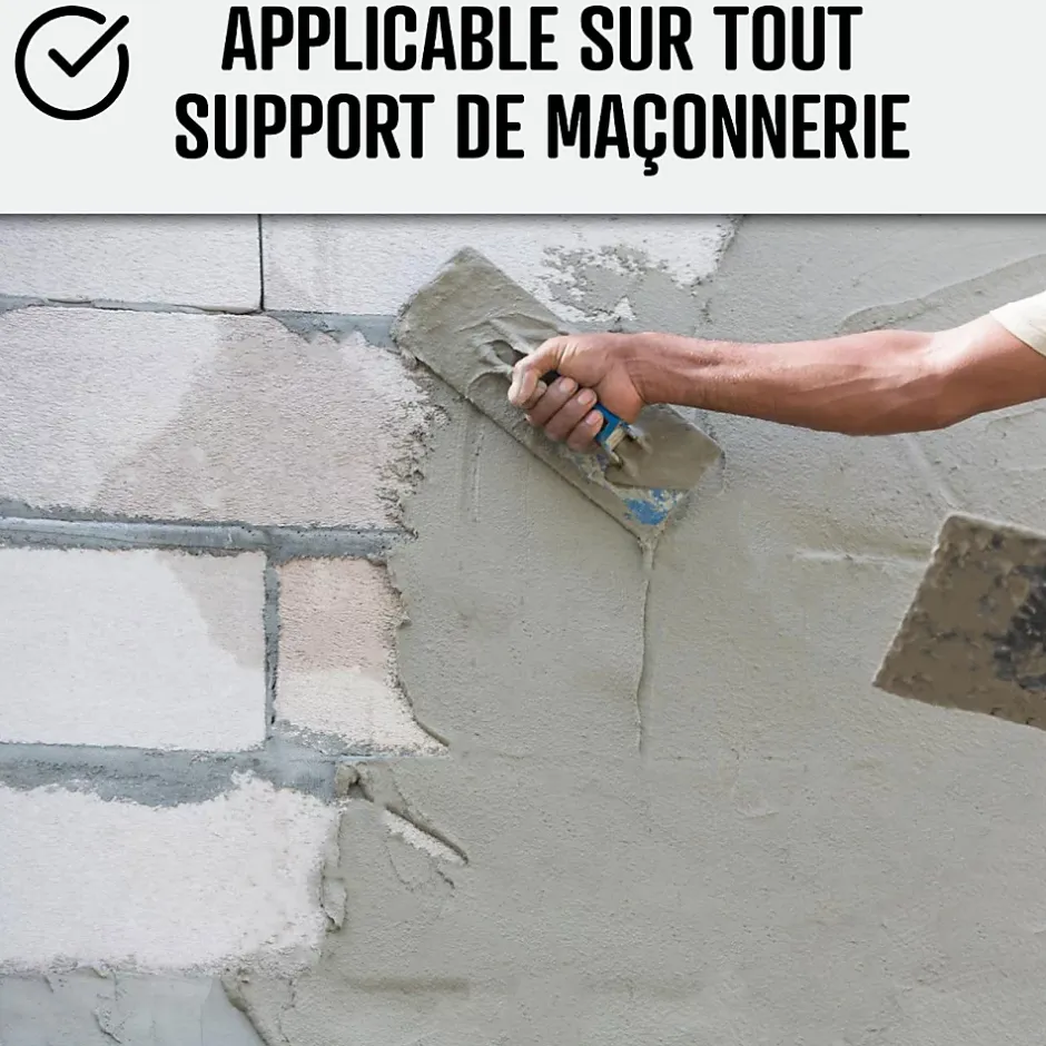 Enduit de cuvelage hydrofuge - Étanchéité cave sous-sol garage / ARCACIM CAVE Gris - 5 kg -^Arcane Industries Outlet