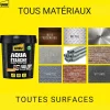 Enduit d'étanchéité noir Aqua étanche pot de 750 ml^UHU Clearance