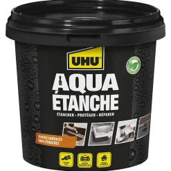 Enduit d'étanchéité noir Aqua étanche pot de 750 ml^UHU Clearance