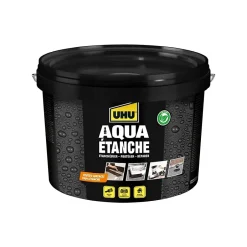 Enduit d'étanchéité noir Aqua étanche, seau de 2,5L-UHU Online