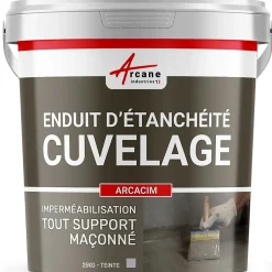Enduit Hydrofuge pour support maçonné - ARCACIM Gris - 25 kg --Arcane Industries