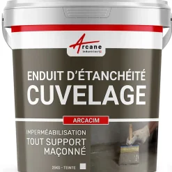 Enduit Hydrofuge pour support maçonné - ARCACIM Blanc - 25 kg --Arcane Industries Best