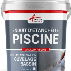 Enduit Piscine Hydrofuge - Etanchéité Piscine & Cuvelage : ARCACIM PISCINE Blanc - 5 kg -^Arcane Industries Hot