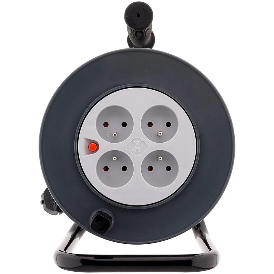 Enrouleur 4 prises H05VV-F 3G1mm² - 25m -^Zenitech Outlet