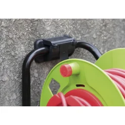 Enrouleur 4 prises 25m + coupe-circuit + support-Zenitech Hot