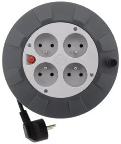 Enrouleur 4 prises 5m + coupe-circuit-Zenitech Sale