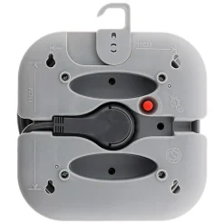 Enrouleur 3 x 2P+T + 2x USB - 7m - gris -^Zenitech Clearance