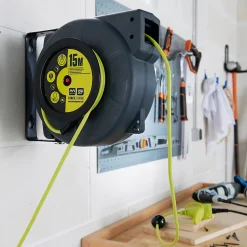 Enrouleur automatique de câble mural H05VVF 3G 1,5mm² 15m-Diall Online