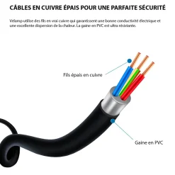 Enrouleur bricolage, 4 prises, 15 mètres, 3G1.5mm2, NF-Velamp Outlet