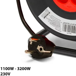 Enrouleur bricolage, 4 prises, 15 mètres, 3G1.5mm2, NF-Velamp Outlet