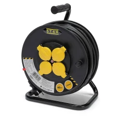 Enrouleur chantier, 4 prises, H07RN-F3G1.5MM2, 25M , NF,CE - IP44^Velamp New