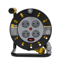 Enrouleur de bricolage HO5VVF 3G1.5mm² 25m^Diall Clearance