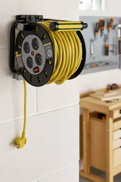 Enrouleur de bricolage HO5VVF 3G1.5mm², 50m-Diall Best