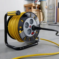 Enrouleur de bricolage HO5VVF 3G1.5mm², 50m-Diall Best