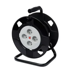 Enrouleur de bricolage vide H05VV-F 4 prises 40m- New