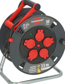 Enrouleur de câble 300 KU 3101 Professional 33m H07RN-F 3G1,5 IP44 --Brennenstuhl Discount