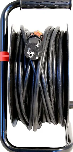 Enrouleur de câble DIY 4 prises Schuko standards, câble H05VV-F3G1.5MM2, 15M ,CE^Velamp Outlet