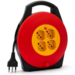 Enrouleur de câble domestique 4 prises, câble H05VV-F3G1.0MM2, 10M, CE^Velamp Sale