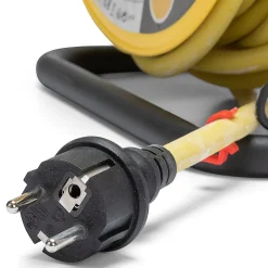 Enrouleur de chantier, 4 prises, 3G2.5, 25 mètres , NF, IP44. Platine fixe et guide cable^Velamp Online