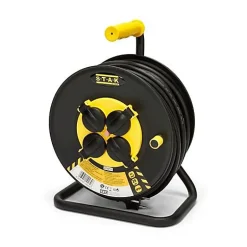 Enrouleur de chantier, 4 prises, 3G2.5, 25 mètres , NF, IP44^Velamp New