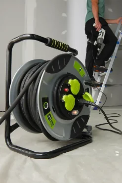 Enrouleur de chantier Diall H07RNF 3G1 5mm² 40m^Masterplug Hot