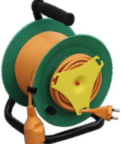 Enrouleur de jardin 25 m orange et vert^ Discount