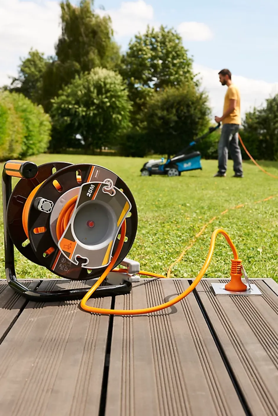 Enrouleur de jardin 22/3M H05VVF 3G1 5mm²^Diall Sale