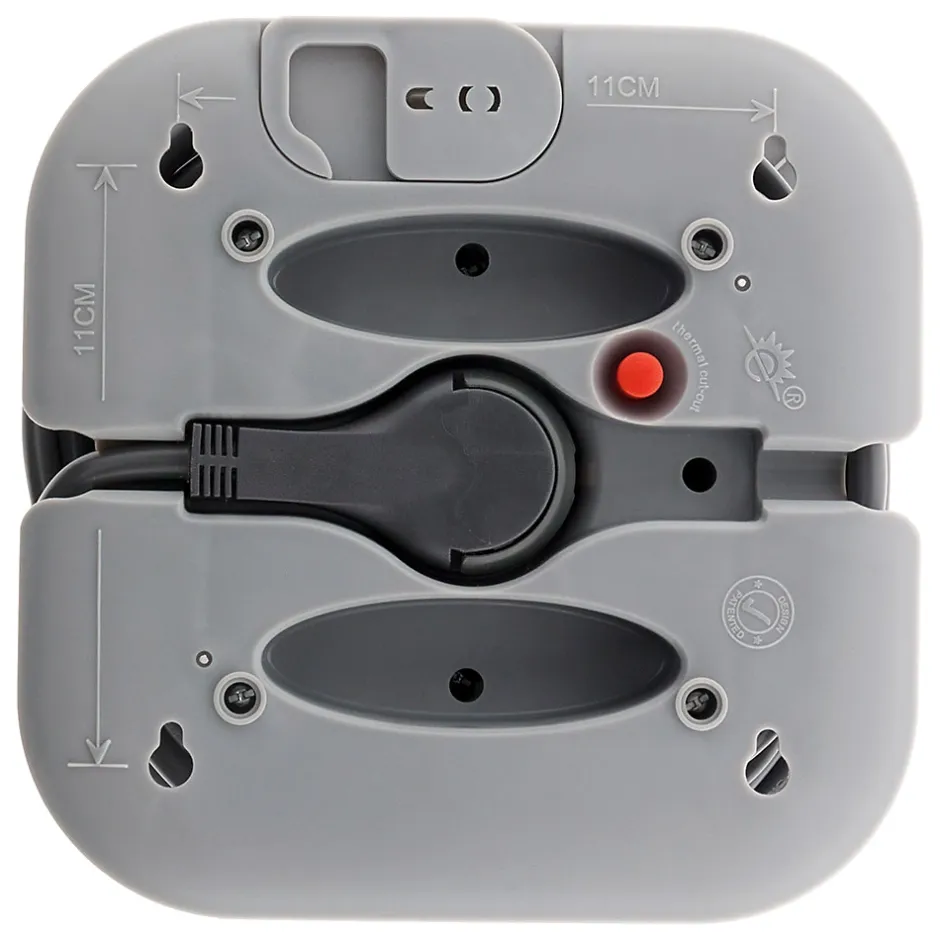 Enrouleur domestique 4 x 2P+T - 7m - gris^Zenitech Outlet