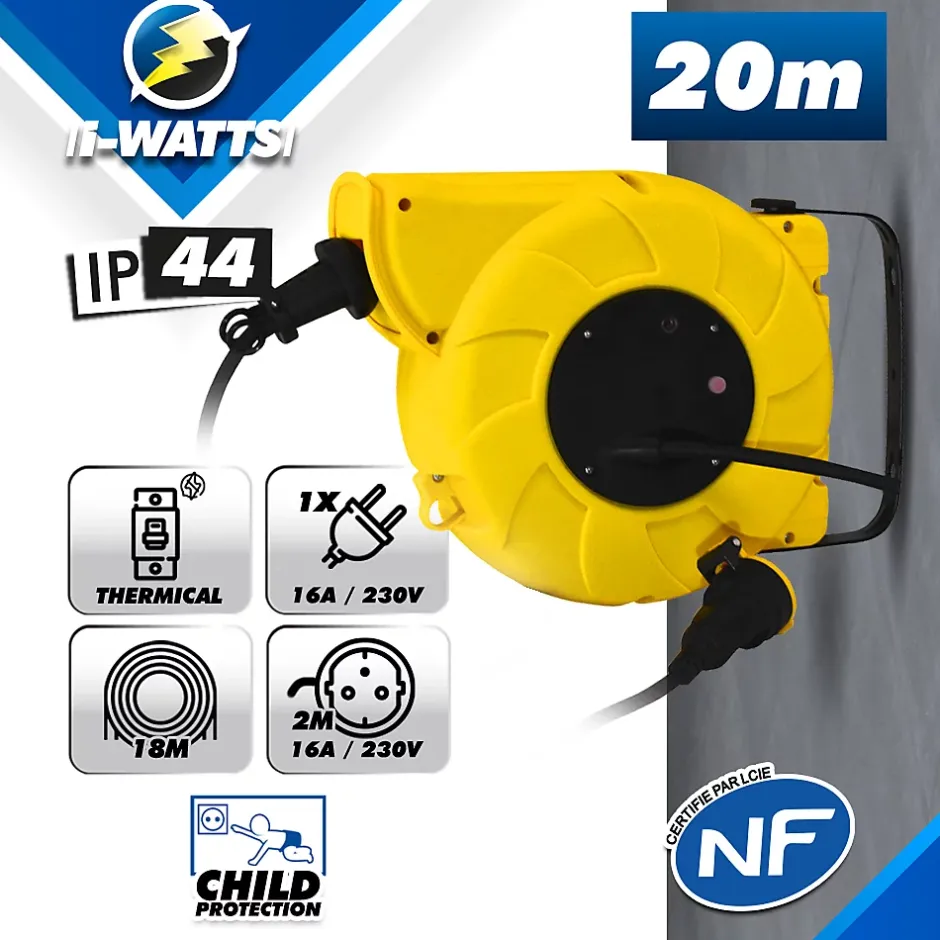 Enrouleur electrique automatique 20m-3g1.5mm-I-Watts Pro Sale
