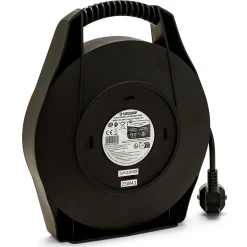 Enrouleur électrique domestique 10m, H05VV-F3G1.0MM2, 4 prises françaises 2P+T 16A, NF, CE-Velamp Outlet