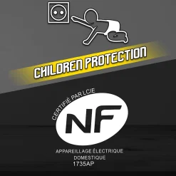 Enrouleur électrique 25m - 4 prises, Protection Enfant, Câble H05VV-F 3G1.5mm²^I-Watts Pro Sale