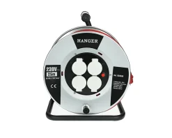 Enrouleur électrique 25m H07RN-F 3G 2,5mm2 flasque acier - - 600009-Hanger