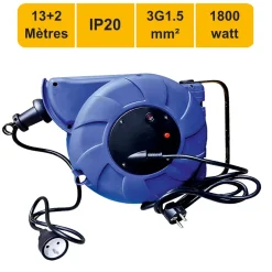 Enrouleur mural auto 15m 3G1.5 avec voyant + disjoncteur thermique - garantie 2 ans^Arcotec Discount