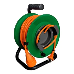 Enrouleur sans prise 40m + coupe circuit-Zenitech Outlet