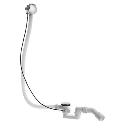 Ensemble de vidage siphon + trop-plein, Chrome, réglable - 8x40-88cmx18-50cm-Duravit Hot