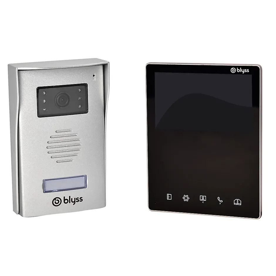 Ensemble interphone vidéo filaire et bouton pour l'extérieur Shelon-Blyss Online