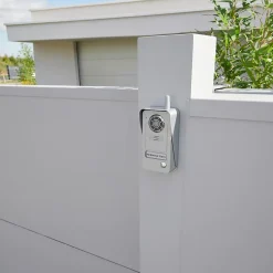 Ensemble interphone vidéo sans fil avec bouton pour l'extérieur Wolin^Blyss