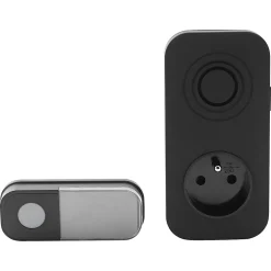 Ensemble sans fil carillon à enficher avec prise et bouton Liam-Blyss Sale