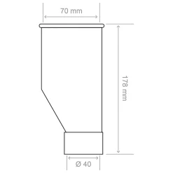 Entonnoir pour machine à laver Somatherm- Clearance