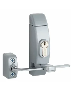 Entrebailleur à cylindre pour fenêtre, 118x130mm, argent, 3 clés -^Thirard Best