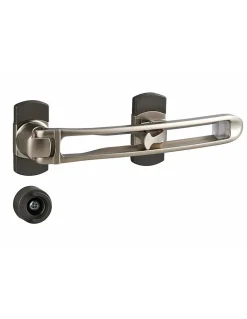 Entrebailleur pour porte d'entrée, taquet d'arrêt, 169mm, nickelé -^Thirard Hot