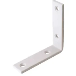 Equerre de renfort Diall acier plastifié blanc 100 mm-Vynex Discount