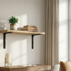 Equerre demi ronde 350 x 350 mm - acier noir^Afbat Sale