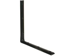 Equerre demi ronde 350 x 350 mm - acier noir^Afbat Sale