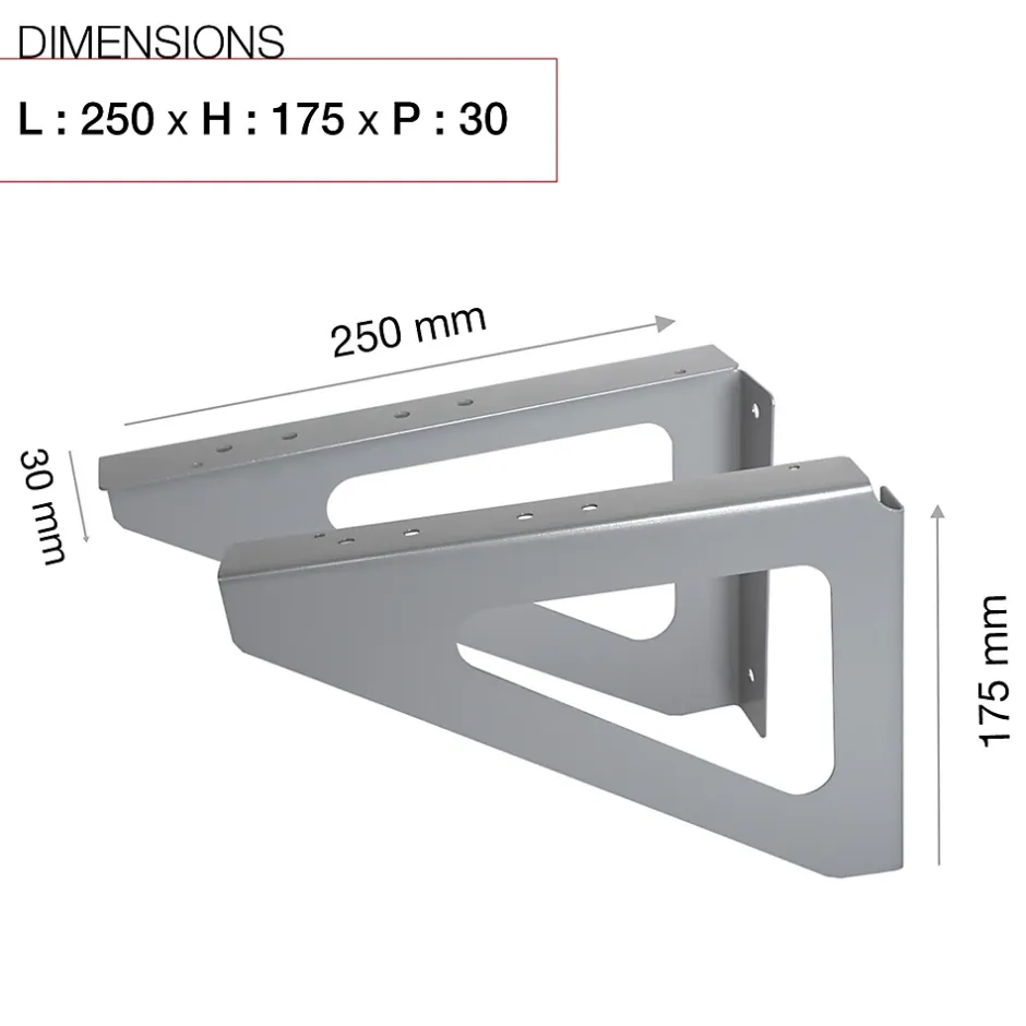 Equerres murales Argent RAL 9006M-Renz Sale