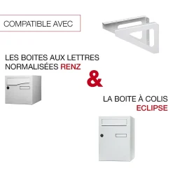 Equerres murales Blanc crème mat RAL 9010M^Renz Best