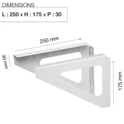 Equerres murales Blanc crème mat RAL 9010M^Renz Best