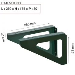 Equerres murales Vert brillant RAL 6005B-Renz Sale